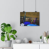 Sailing The Blue Iguana, Giclée Art Print